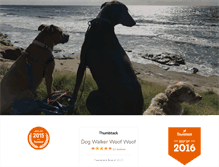 Tablet Screenshot of dogwalkerwoofwoof.com
